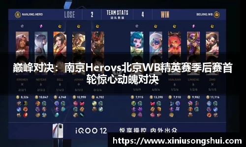 巅峰对决：南京Herovs北京WB精英赛季后赛首轮惊心动魄对决
