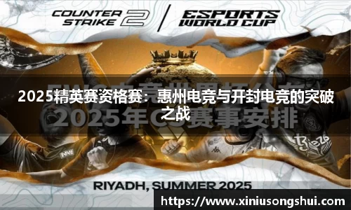 2025精英赛资格赛：惠州电竞与开封电竞的突破之战